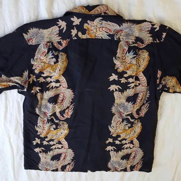 Avanti Original 100% Silk Hawaiian Shirt Medium - Picture 6 of 8